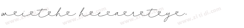 With Hearty字体转换